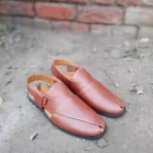 Brown Feel Peshawari Chappal pure lather